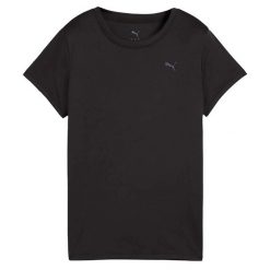 Puma Koszulka Graphics Run Forever Faster W Damskie. Czarne koszulki sportowe damskie Puma, l, bez wzorów, z materiału, bez kołnierzyka, bez ramiączek, do biegania. Za 107.45 zł.