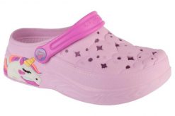 Sandały Skechers Unicorn Dreamer Bleue. Niebieskie sandały dziewczęce Skechers, z materiału, bez zapięcia. Za 89.99 zł.