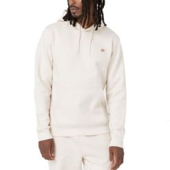 Bluza polarowa DICKIES OAKPORT HOODIE Biały. Białe bluzy męskie Dickies, s, bez wzorów, z polaru, bez kaptura. Za 288.00 zł.