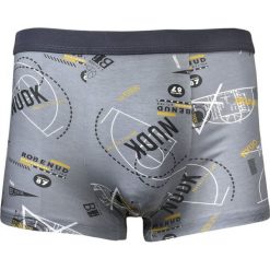 Bokserki Obcisłe, Szare z Nadrukiem, Koszykówka, Bawełniane, Majtki z Elastanem -ALTIES. Szare bokserki męskie Alties, l, bez wzorów, z bawełny. Za 35.00 zł.
