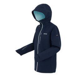 Kurtka turystyczna przeciwdeszczowa damska Birchdale wodoodporna. Szare kurtki damskie Regatta, m, bez wzorów, z materiału, z kapturem. Za 341.00 zł.