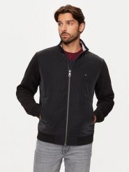 Tommy Hilfiger Bluza MW0MW35543 Czarny Regular Fit. Czarne bluzy męskie Tommy Hilfiger, l, bez wzorów, z bawełny, bez kaptura. Za 659.99 zł.