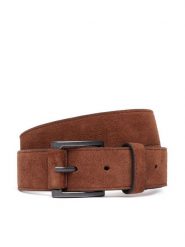 Tommy Hilfiger Pasek Th Soho Roller Suede 3.5 AM0AM14554 Brązowy. Brązowe paski damskie Tommy Hilfiger, bez wzorów, ze skóry. Za 229.99 zł.