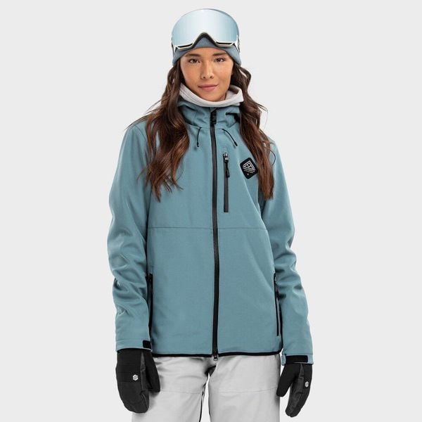Kurtka snowboardowa damska W2-W Beluga. Niebieskie kurtki damskie SIROKO, xl, bez wzorów, z softshellu, bez kaptura. W wyprzedaży za 515.20 zł.