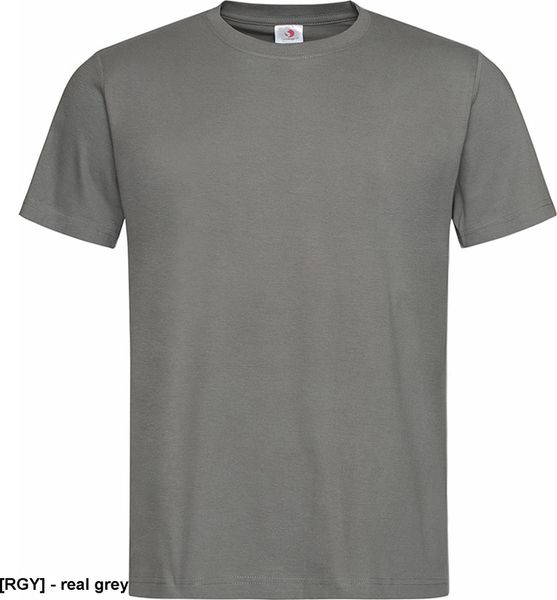 Stedman SST2000 - T-shirt męski - real grey 2XS. Szare t-shirty męskie Stedman, m, bez wzorów, bez kołnierzyka. Za 129.39 zł.