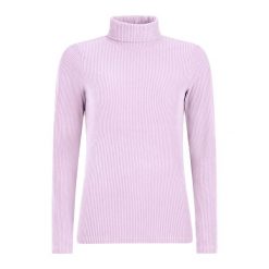 Sweter damski Protest Pearla. Fioletowe swetry damskie Protest, bez wzorów, sportowe, bez kołnierzyka, bez ramiączek, bez kaptura. Za 190.50 zł.