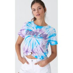 Koszulka tie-dye z nadrukiem - Wielobarwny. T-shirty damskie House. Za 49.99 zł.