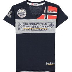 Koszulka "Jerard" w kolorze granatowym. T-shirty dla chłopców Geographical Norway Kids & Ladies. W wyprzedaży za 49.95 zł.