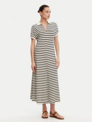 Tommy Hilfiger Sukienka codzienna WW0WW44514 Beżowy Regular Fit. Brązowe sukienki damskie Tommy Hilfiger, na co dzień, xxs, bez wzorów, z bawełny, bez kołnierzyka, bez ramiączek, proste. Za 399.99 zł.