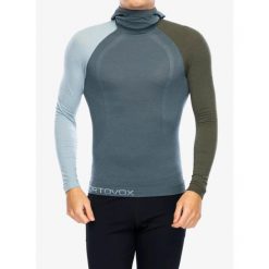 Bluza termoaktywna męska Ortovox 120 Comp Light Hoody. Zielone bluzy męskie ORTOVOX, na zimę, l, bez wzorów, bez kaptura. Za 497.99 zł.
