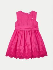Mayoral Sukienka elegancka 3917 Różowy Regular Fit. Czerwone sukienki dla dziewczynek Mayoral, bez wzorów, z bawełny, eleganckie, bez ramiączek. Za 159.99 zł.