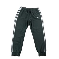Second life - Spodnie dresowe męskie Adidas Essentials tapered fit - Jak nowy. Czarne spodnie sportowe męskie Adidas, m, bez wzorów, z dresówki, do biegania. Za 127.76 zł.