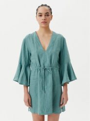 Maaji Sukienka plażowa Joy PT1970CPO008 Zielony Regular Fit. Zielone sukienki damskie Maaji, na plażę, m, bez wzorów, ze lnu, bez kołnierzyka, bez ramiączek. Za 199.99 zł.