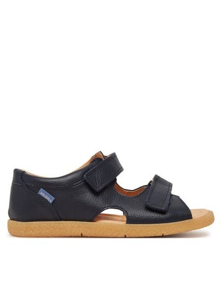 Mrugała Sandały Flo 1305/5-70 Granatowy. Niebieskie sandały chłopięce Mrugała, ze skóry, bez zapięcia. Za 349.99 zł.