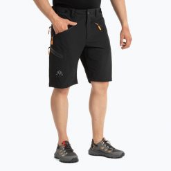 Spodenki męskie KADVA Reto. Czarne krótkie spodenki sportowe męskie KADVA, m, bez wzorów, trekkingowe. Za 89.99 zł.