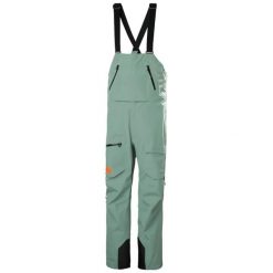 Spodnie narciarskie z szelkami Helly Hansen Ridge Infinity. Zielone spodnie snowboardowe męskie Helly Hansen, m, bez wzorów, z poliesteru, narciarskie. Za 1,986.00 zł.