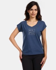 Damska bawełniana koszulka Kilpi ROANE-W. Niebieskie t-shirty damskie Kilpi, bez wzorów, z bawełny, klasyczne, bez kołnierzyka. Za 91.56 zł.