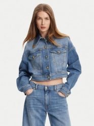 Versace Jeans Couture Kurtka jeansowa 78HAS450 Niebieski Relaxed Fit. Niebieskie kurtki damskie Versace Jeans Couture, bez wzorów, z bawełny, bez kaptura. Za 1,119.00 zł.