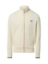 Fred Perry Bluza męska Mężczyźni Bawełna (100%) biały jednolity, S. Białe bluzy męskie Fred Perry, m, bez wzorów, z bawełny, bez kaptura. Za 649.95 zł.