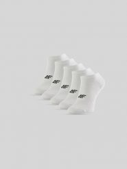 4F Skarpetki krótkie (5-pack) męskie - białe 39-42. Białe skarpety męskie 4f, bez wzorów, z bawełny. Za 59.99 zł.