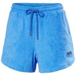 Szorty damskie Helly Hansen Siren Towelling. Niebieskie szorty damskie Helly Hansen, bez wzorów, z tkaniny. Za 305.50 zł.