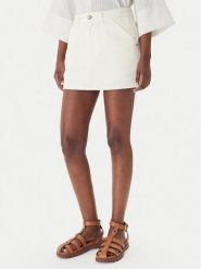 Eleh Spódnica jeansowa EL107 Écru Regular Fit. Spódnice damskie Eleh, bez wzorów, z bawełny. Za 423.99 zł.