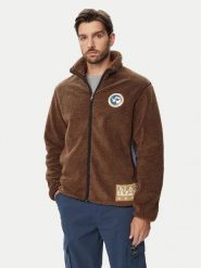 Napapijri Polar T-Archive NP0A8APE Brązowy Relaxed Fit. Brązowe bluzy męskie Napapijri, m, bez wzorów, z polaru, bez kaptura. Za 879.99 zł.