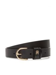 Tommy Hilfiger Pasek Damski Essential Effortless 2.5 Go AW0AW16836 Czarny. Czarne paski damskie Tommy Hilfiger, bez wzorów, ze skóry. Za 199.99 zł.