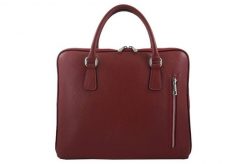 Torba skórzana na laptopa BARBERINI'S czerwona 899-13. Czerwone torby na laptopa damskie Barberinis, bez wzorów, ze skóry. Za 349.99 zł.