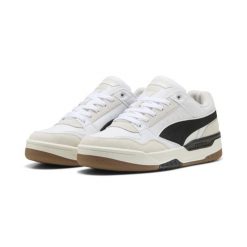 Sneakersy unisex Rebound Retro PUMA White Black Feather Gray. Białe obuwie sportowe damskie Puma, bez wzorów. W wyprzedaży za 254.00 zł.
