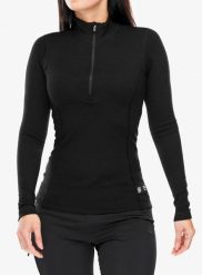 Bluza termoaktywna damska Sensor Merino DF Tee L/S Zip. Czarne bluzy damskie Sensor, na lato, l, bez wzorów, z materiału, bez kaptura. Za 317.89 zł.