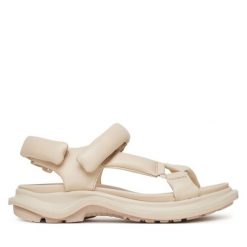 Sandały ECCO. Brązowe sandały damskie ecco, bez wzorów, bez obcasa, na płaskiej podeszwie, bez zapięcia. Za 339.99 zł.