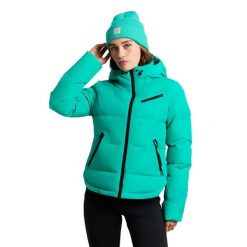 Damska kurtka z kapturem Protest Lucid. Zielone kurtki snowboardowe damskie Protest, xl, bez wzorów, z materiału, z kapturem, narciarskie. Za 711.00 zł.