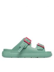 D.Franklin Klapki Vibe Foam 2 DFSH413005 Niebieski. Niebieskie klapki damskie D.Franklin, bez wzorów, z syntetyku, bez obcasa. Za 169.99 zł.