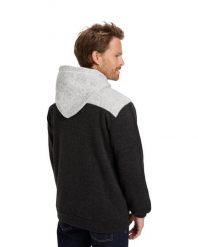Bluza na zamek dla Mężczyzn KELLER BLOCK ZIP Czarny. Czarne bluzy męskie Quiksilver, m, bez wzorów, z materiału, z kapturem. Za 369.99 zł.
