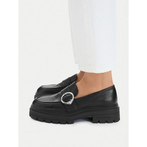 Loafersy U.S. Polo Assn. Czarne mokasyny damskie U.S. Polo Assn. Za 226.99 zł.