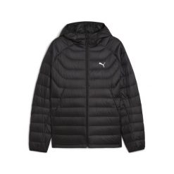 Męska kurtka puchowa z kapturem PUMA PACKLITE. Czarne kurtki sportowe męskie Puma, m, bez wzorów, z puchu, trekkingowe. Za 599.00 zł.