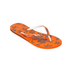 Sandały dla Kobiety PORTOFINO III Brązowy. Brązowe klapki damskie Roxy, bez wzorów, z gumy, bez obcasa, bez zapięcia. Za 129.99 zł.