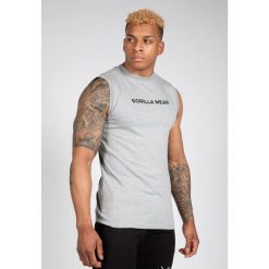 Sorrento Sleeveless Koszulka - Szary. Szare buty sportowe męskie GORILLA WEAR, bez zapięcia, na fitness i siłownię. Za 149.00 zł.