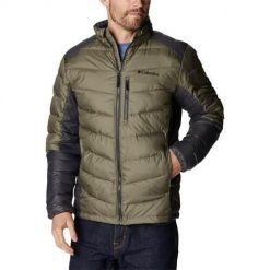 Kurtka uniwersalna męska Columbia Labyrinth Loop Jacket. Zielone kurtki męskie Columbia, m, bez wzorów, z syntetyku, klasyczne, bez kaptura. Za 549.99 zł.