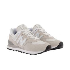 Trampki Damskie Logo. Szare trampki i tenisówki damskie New Balance, bez wzorów, z koronki, klasyczne, bez zapięcia. Za 740.99 zł.