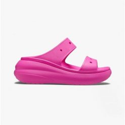 Sandały damskie Crocs CLASSIC CRUSH. Czerwone skarpety damskie Crocs, bez wzorów. W wyprzedaży za 209.00 zł.