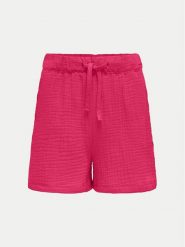 Kids ONLY Szorty materiałowe Thyra 15293680 Różowy Regular Fit. Czerwone spodenki dla dziewczynek Kids Only, bez wzorów, z bawełny. Za 59.99 zł.
