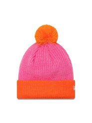 New Era Czapka Block Pom Bean 60565273 Różowy. Czerwone czapki i kapelusze damskie New Era, na zimę, bez wzorów, z materiału. Za 159.99 zł.