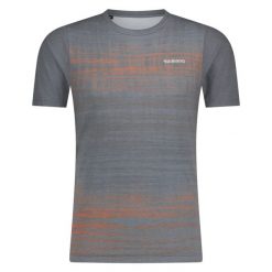 Koszulka rowerowa MTB SPAZIO, szara. Szare koszulki sportowe męskie Shimano, na lato, xl, bez wzorów, z bawełny, z asymetrycznym kołnierzem, bez ramiączek, rowerowe. Za 369.90 zł.