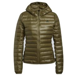 Damska kurtka puchowa adidas Varilite. Zielone kurtki damskie Adidas, xs, bez wzorów, z materiału, bez kaptura. Za 490.00 zł.