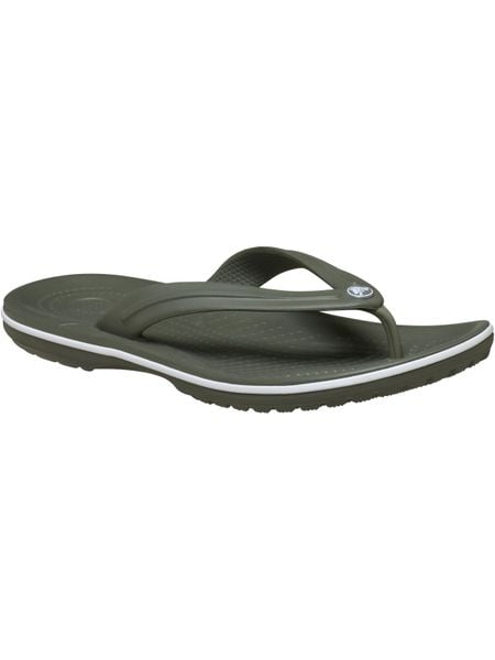 Japonki Dla Dorosłych Crocs Crocband 11033 Flip. Czerwone klapki damskie Crocs, bez wzorów, z materiału, bez obcasa. Za 169.99 zł.