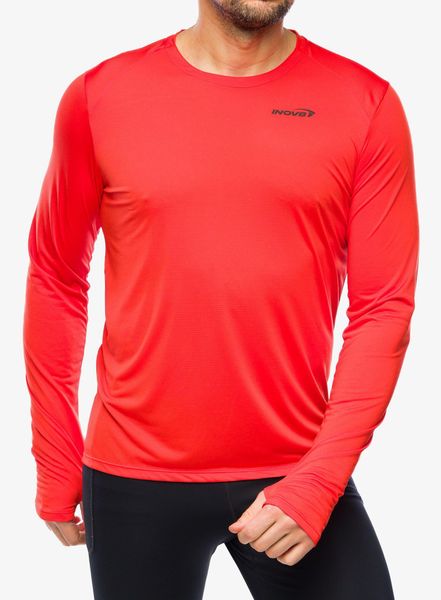 Bluza do biegania męska Inov-8 Performance Long Sleeve. Czerwone bluzy męskie Inov-8, m, bez wzorów, z materiału, bez kaptura, do biegania. Za 163.79 zł.