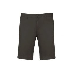 Szorty chino Kariban. Szare szorty męskie KARIBAN, bez wzorów, z bawełny, eleganckie. Za 173.50 zł.