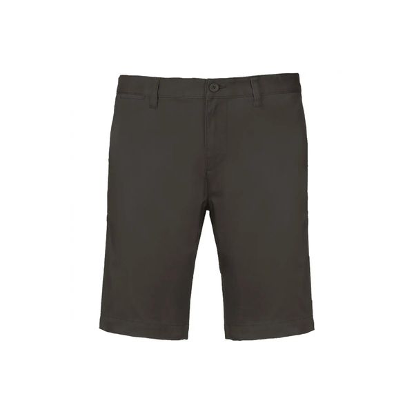 Szorty chino Kariban. Szare szorty męskie KARIBAN, bez wzorów, z bawełny, eleganckie. Za 173.50 zł.